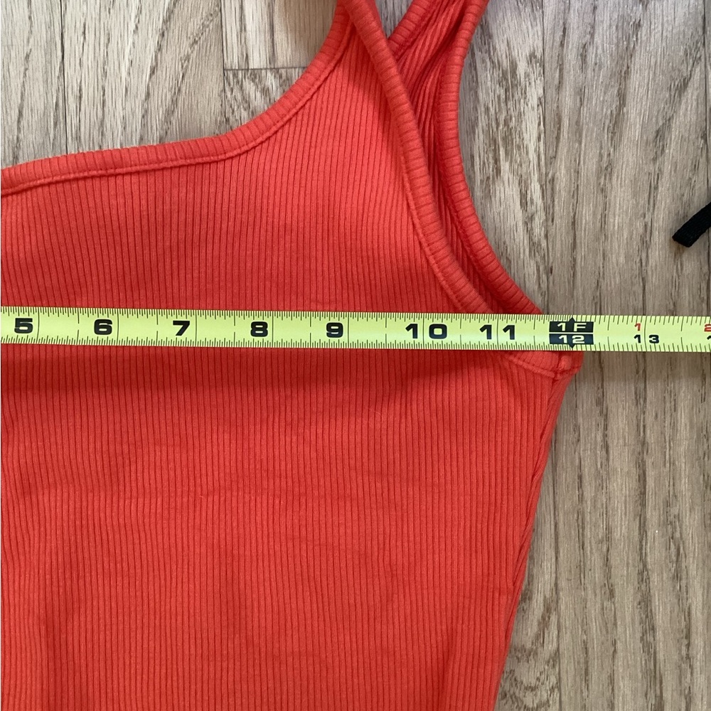 Lulu's Vibrant Orange Ribbed Set Size M - Picture 7 of 9